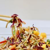 Ultimate Thai Noodle Salad with Lemon Ginger dressing